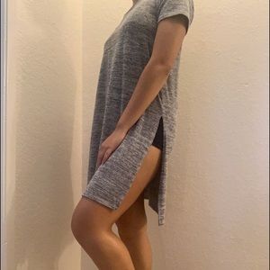 Gray and Cozy Shift Dress